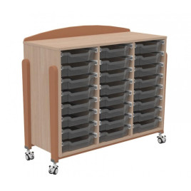 Meuble bas 24 bacs maternelle