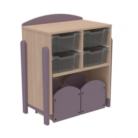 Meuble de rangement à bacs maternelle