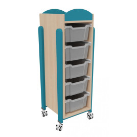 Desserte 5 bacs maternelle