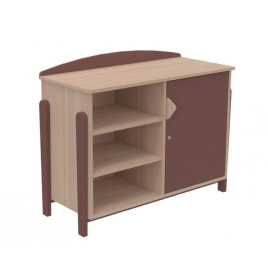 Meuble bas de rangement 1 porte maternelle