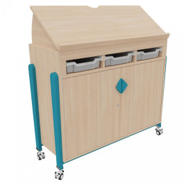 Meuble pour enseignant plateau inclinable