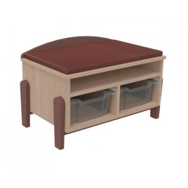 Banc avec rangement maternelle