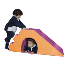 Module de motricité rampe-tunnel crèche