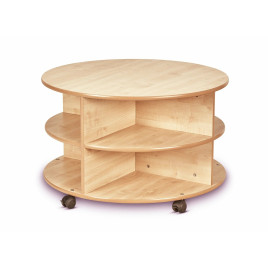 Table ronde de rangement