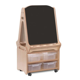 Chevalet double face tableau blanc et noir