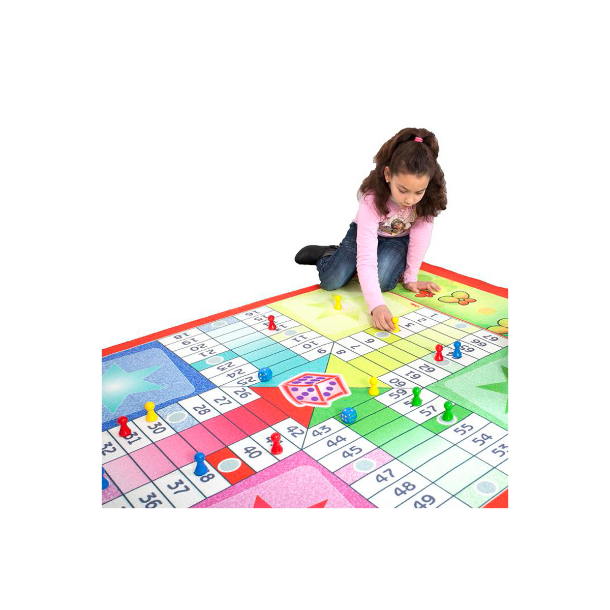 Tapis de jeux de société Ludo
