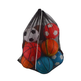 Sac à ballons matelot en maille ajourée