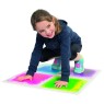 Lot de 4 dalles sensori-motrices multicolores pour les jeux de motricité en couleurs des enfants
