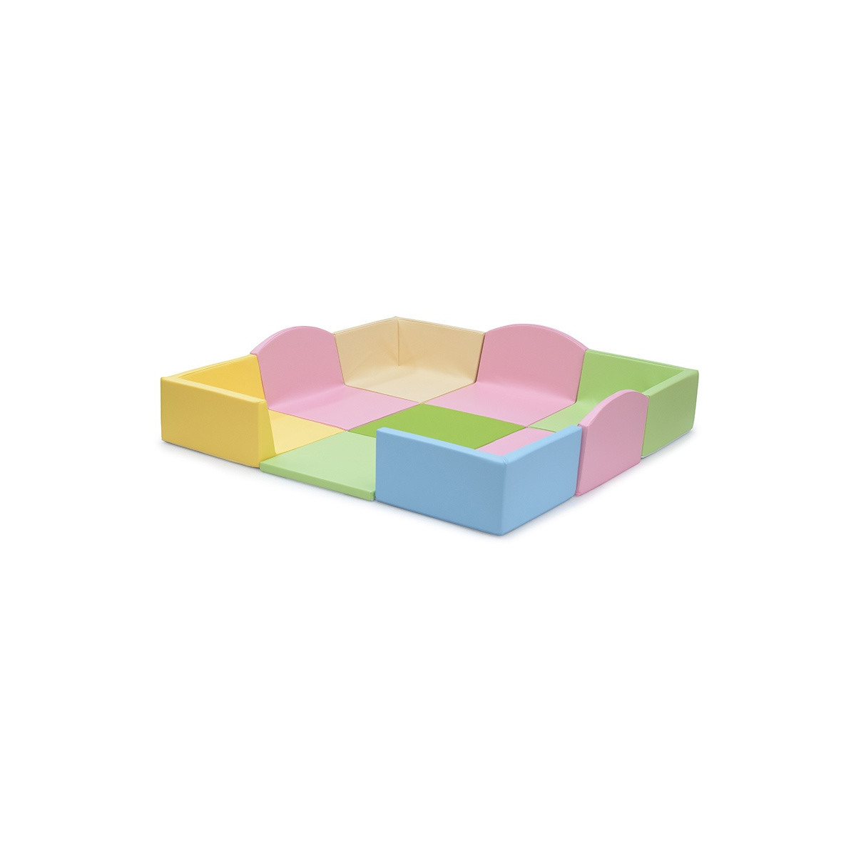 Grand espace de regroupement bébés mousse avec entrée