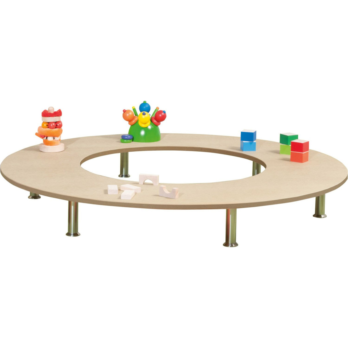 Grande table basse ronde crèche
