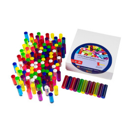 Bâtonnets translucides pour tableau perforé