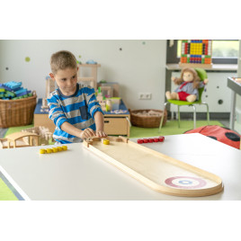 Curling de table en bois