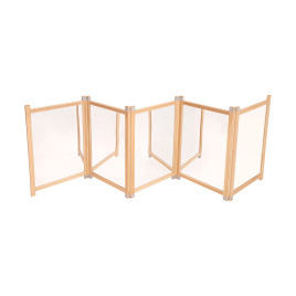 Cloison pliante avec miroirs