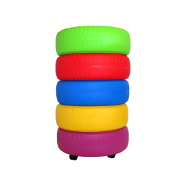 Chariot + 5 pneus de motricité