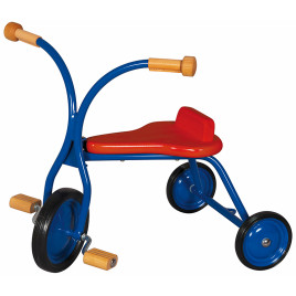 Petit tricycle siège en bois rouge