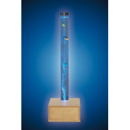 Colonne à bulles sensorielle base en bois