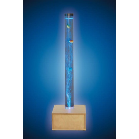 Colonne à bulles sensorielle base en bois