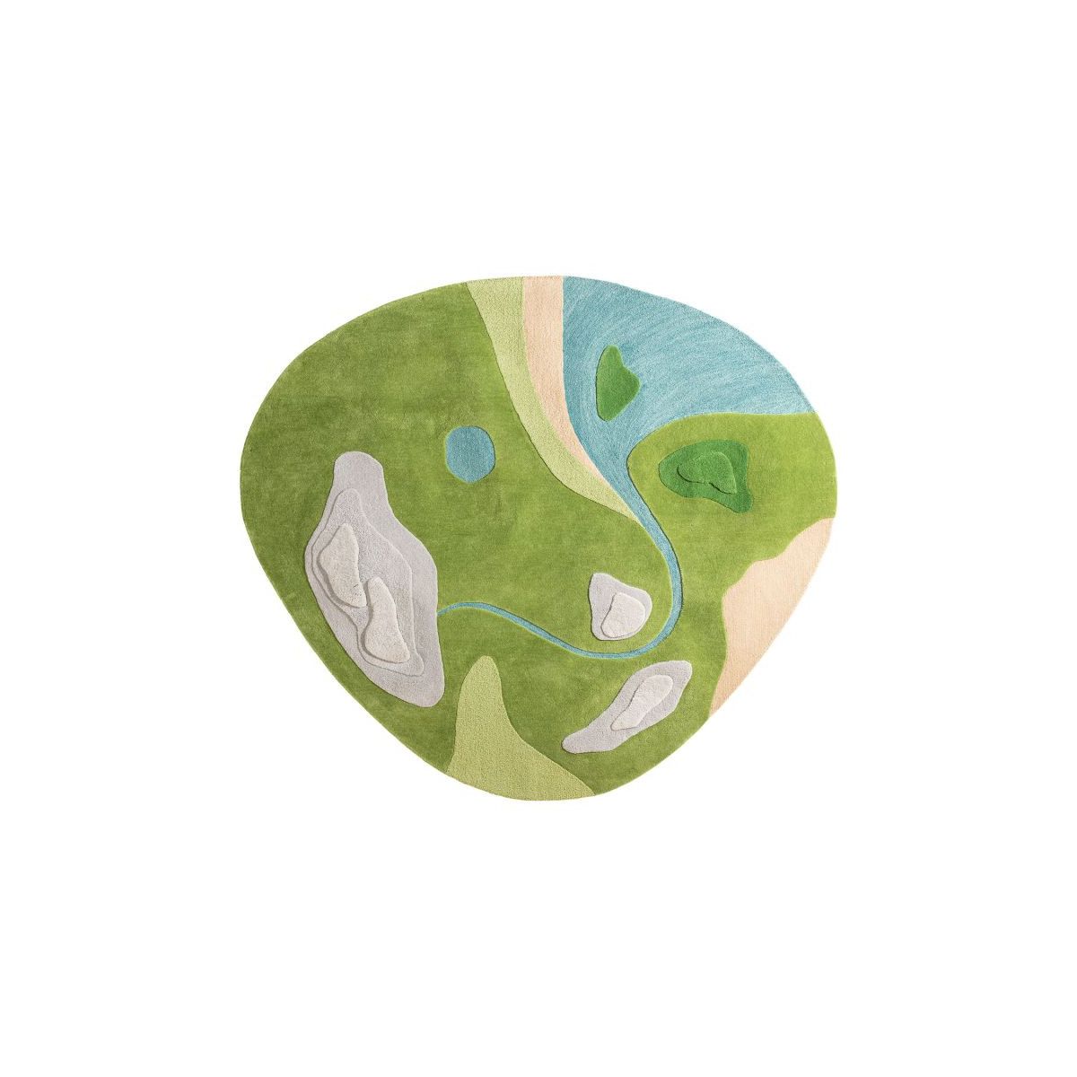 Tapis géant 3 dimensions la nature