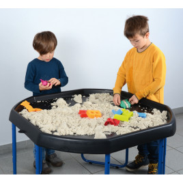 Plateau sable et eau avec support