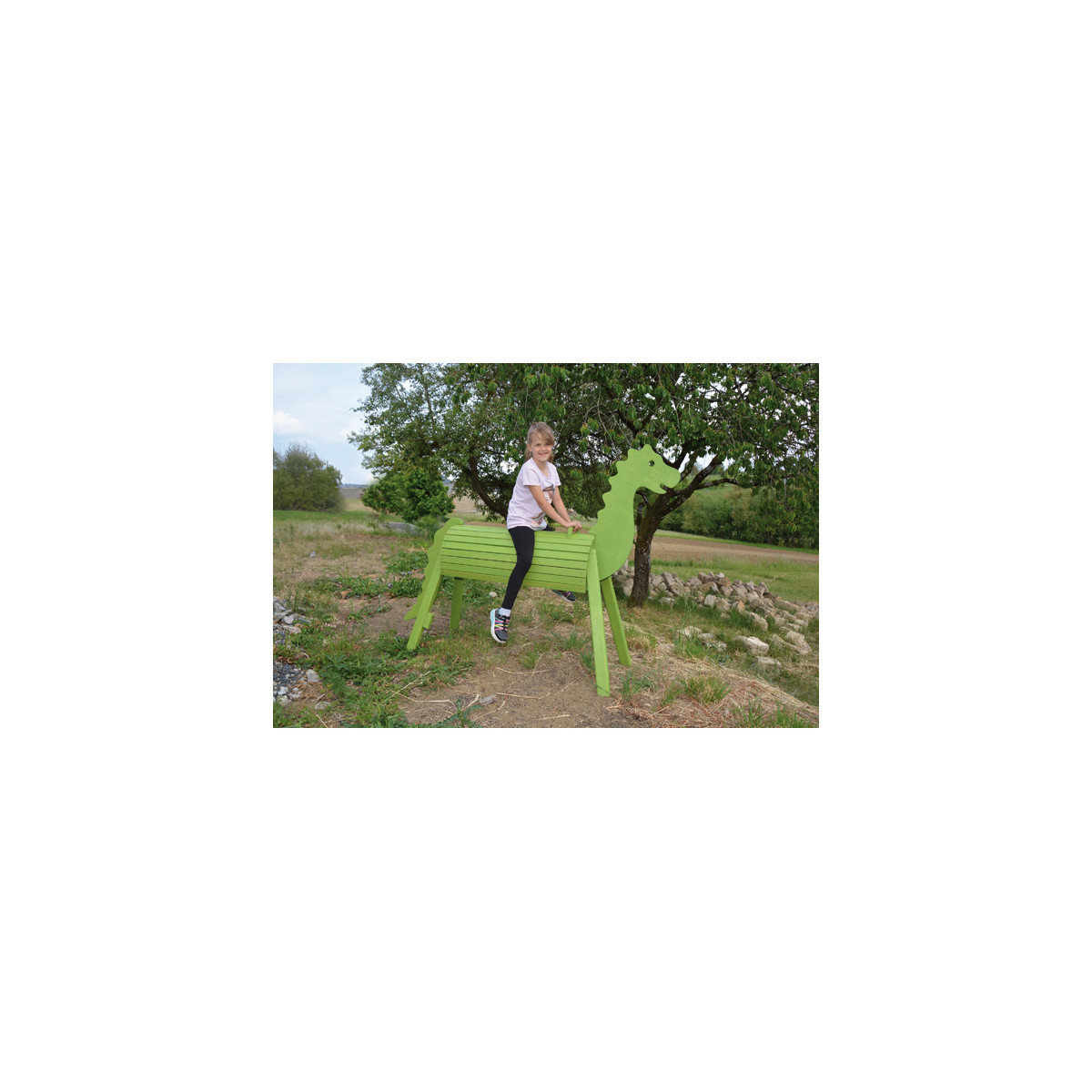 Dragon en bois 90 cm extérieur