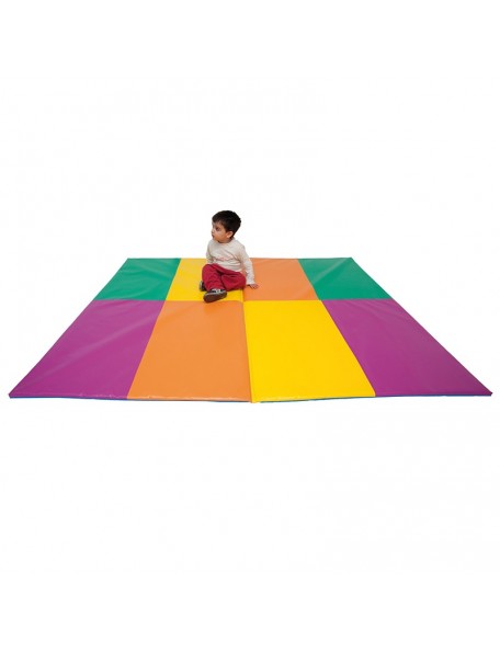 Tapis multicolore pliable en 2 - 1