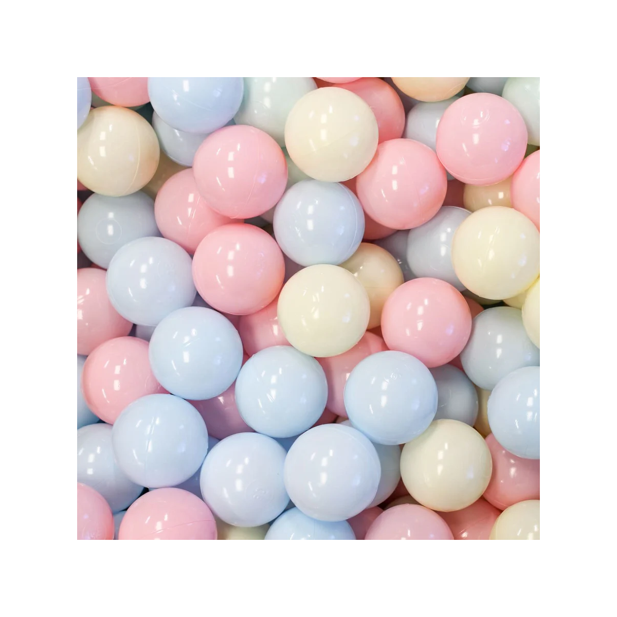 500 balles pour piscine à balles pastel Ø 7 cm