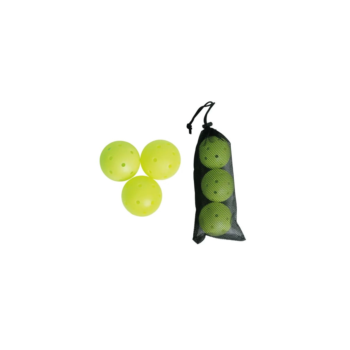 Lot 3 balles pickleball INDOOR