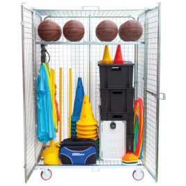 Armoire de rangement haute 2 portes école