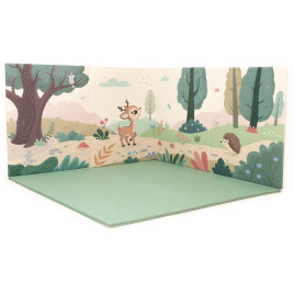 Tapis mural la forêt habitée