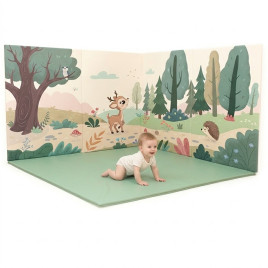 Tapis mural la forêt habitée