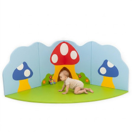 Tapis mural les champignons