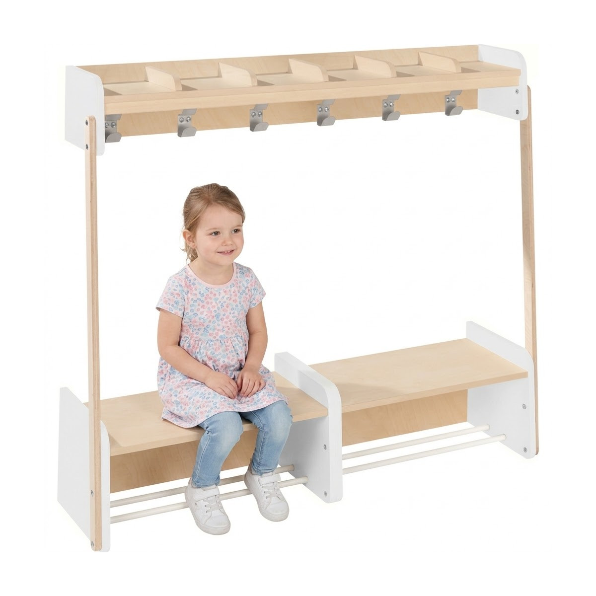 Banc vestiaire maternelle enfant