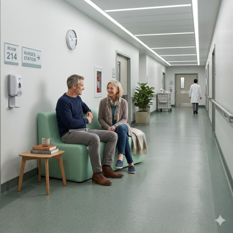 Canapé mousse 2 places adulte hôpital