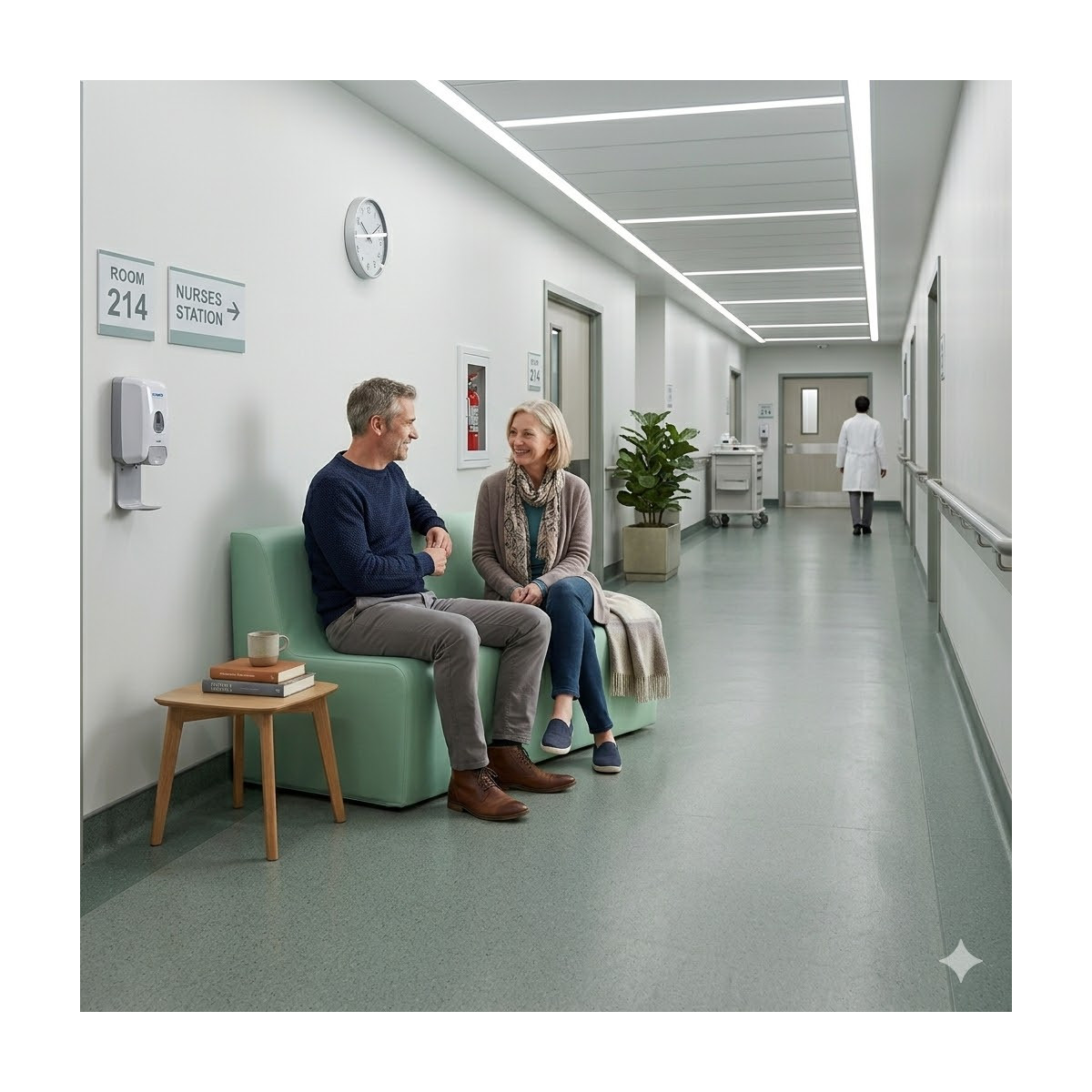 Canapé mousse 2 places adulte hôpital