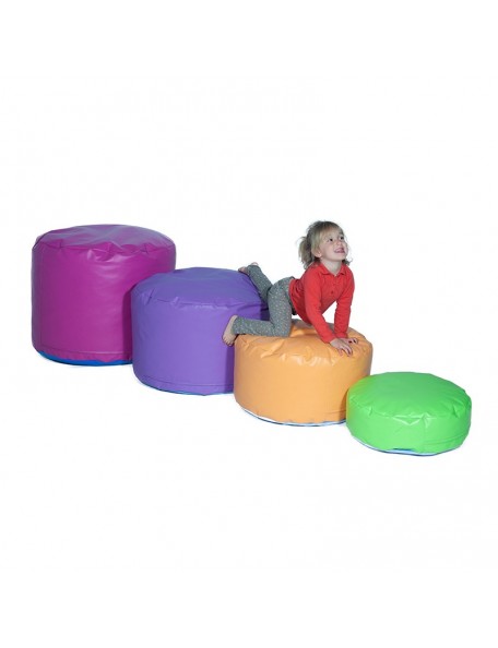 Ensemble de poufs en mousse - 1