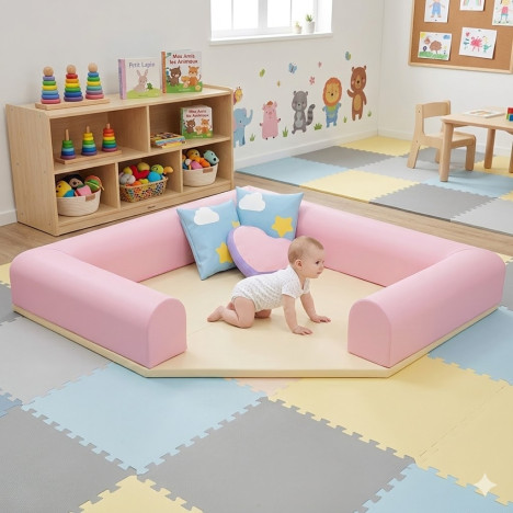 Grand parc de rassemblement crèche