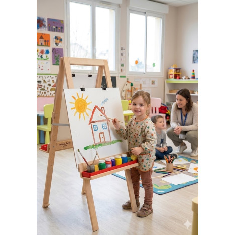 Chevalet pliable et réglable en hauteur enfants