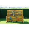 Mur de rangement pour jeux de sable d’extérieur