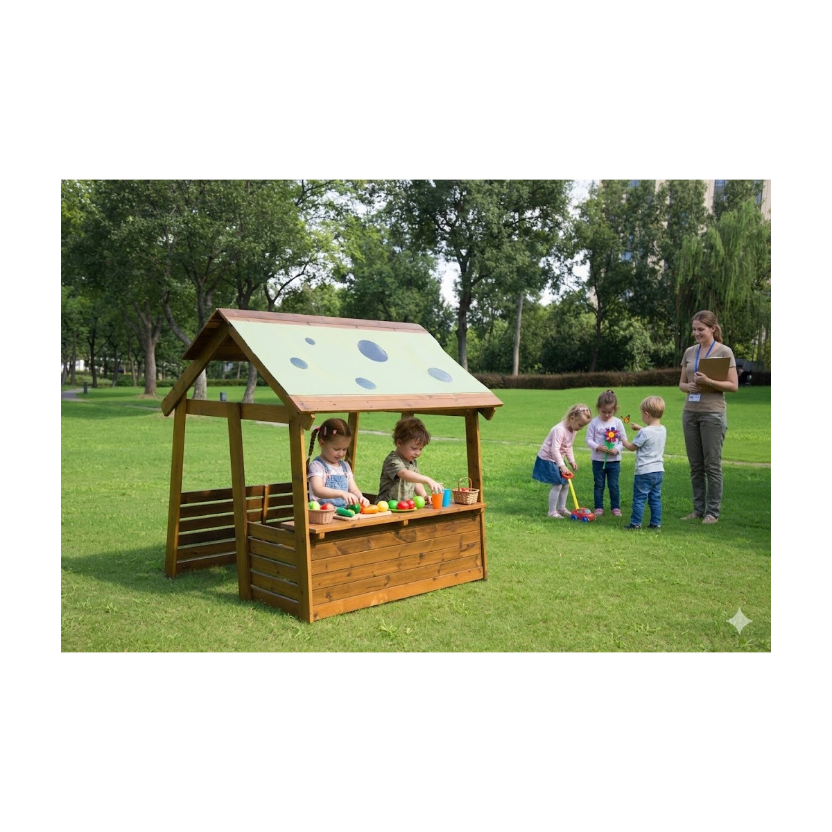 La cabane géante du pique-nique d'extérieur enfants