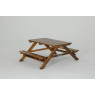 Table de pique-nique avec bancs maternelle