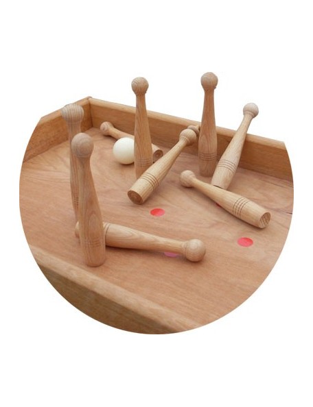 Jeu géant en bois de la table de Bowling - 3