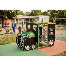 Structure de jeu extérieure Locomotive enfants