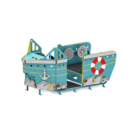 Structure de jeu extérieure Bateau remorqueur