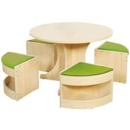 Ensemble lecture table et 4 sièges