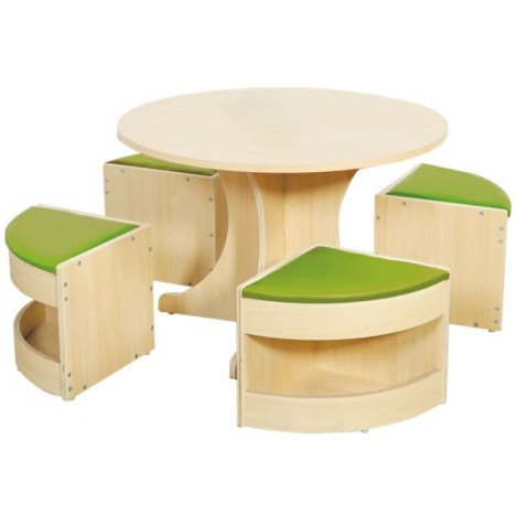 Ensemble lecture table et 4 sièges