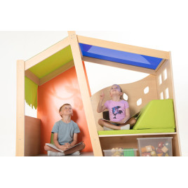 Coin lecture et maisonnette mobile