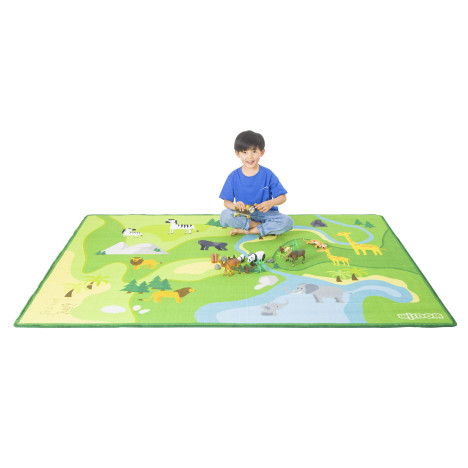 Tapis de jeu le zoo