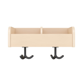 Patère murale 2 casiers