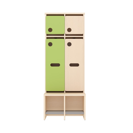 Vestiaire à 2 casiers maternelle