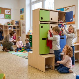Vestiaire à 3 casiers maternelle